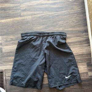 Nike Black Men's Athletic Shorts with White Swoosh size medium